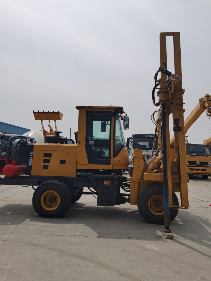 打拔鉆一體機(jī) 公路護(hù)欄打樁機(jī)