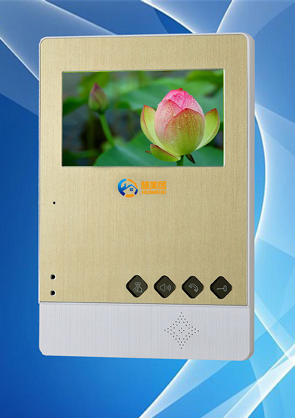 網(wǎng)線數(shù)碼彩色可視對講門鈴4.3寸分機