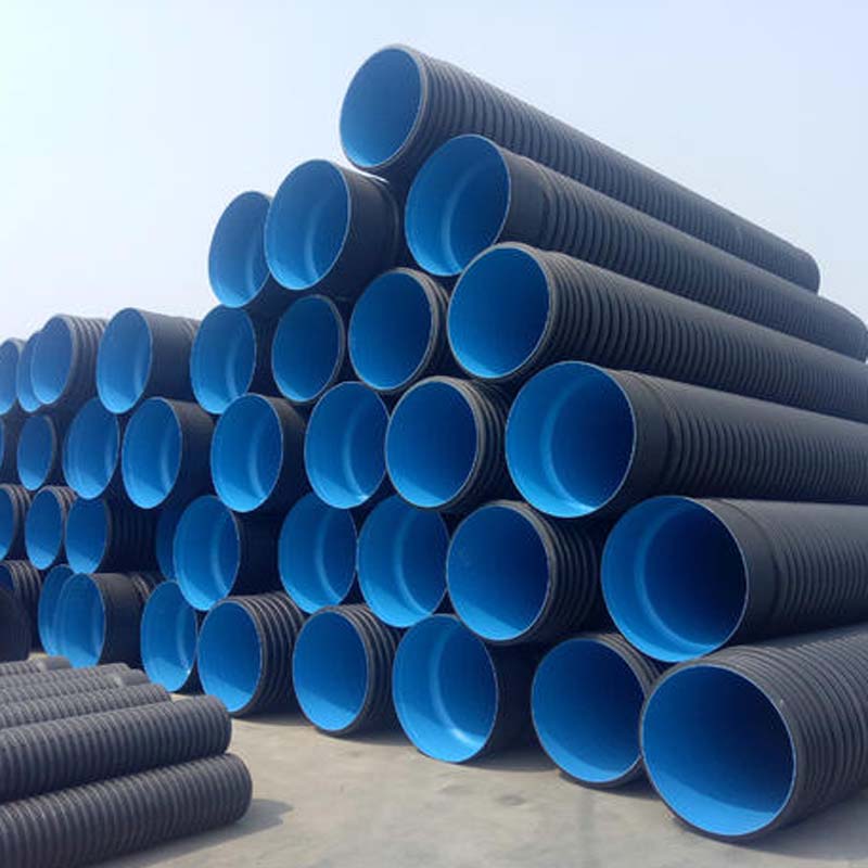 hdpe雙壁波紋管廠家顏色黑色公稱直徑200mm用途排污