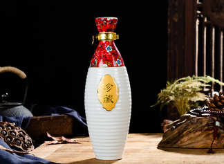 景德鎮(zhèn)陶瓷酒瓶 1斤裝存儲白酒酒罐酒壇酒壺空酒瓶