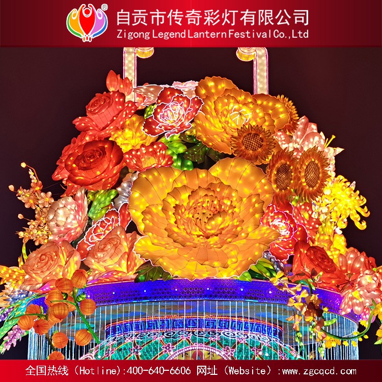 戶外防水燈2021年牛年彩燈傳統(tǒng)春節(jié)戶外裝飾自貢花燈展燈籠