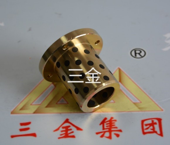JDB-1H特高硬度黃銅鑲嵌固體潤滑軸承石墨銅套.三金